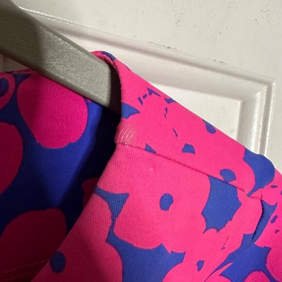 MAHI GOLD Long Sleeve Tunic To Pink Blue Floral Print Size XS - Picture 5 of 5